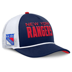New York Rangers Fanatics Authentic Pro Rink A-Frame Adjustable Hat - Navy/White - NHL