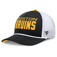 Boston Bruins Fanatics Authentic Pro Rink A-Frame Adjustable Hat - Black/White - NHL