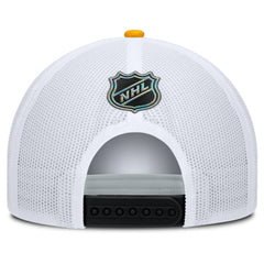 Boston Bruins Fanatics Authentic Pro Rink A-Frame Adjustable Hat - Black/White - NHL