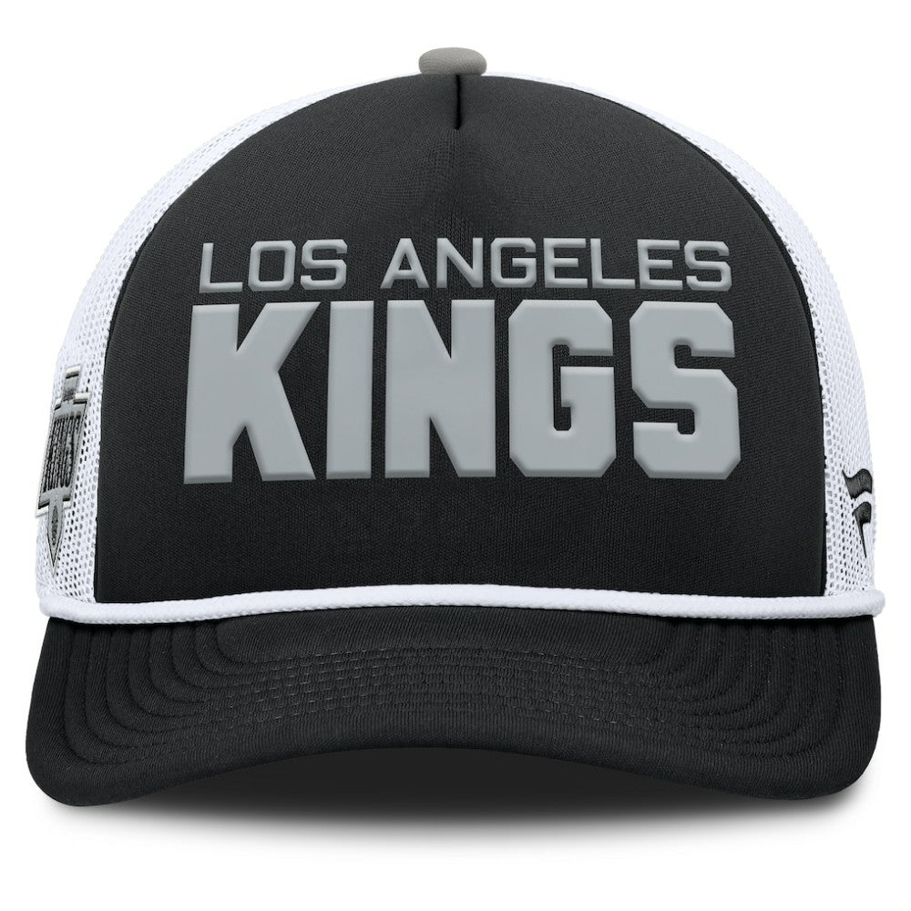 Los Angeles Kings Fanatics Authentic Pro Rink A-Frame Adjustable Hat - Black/White - NHL