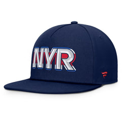 New York Rangers Fanatics Authentic Pro Rink Team Code Snapback Hat - Navy - NHL