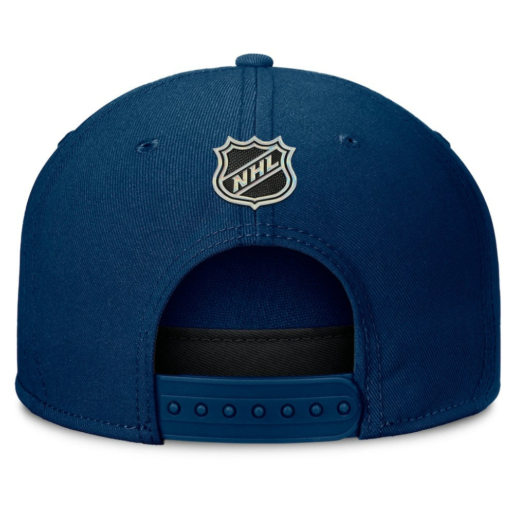 Seattle Kraken Fanatics Authentic Pro Rink Team Code Snapback Hat - Deep Sea Blue - NHL