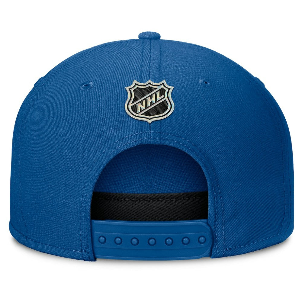 St. Louis Blues Fanatics Authentic Pro Rink Team Code Snapback Hat - Blue - NHL