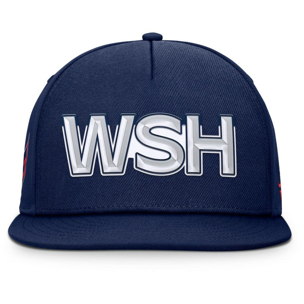 Washington Capitals Fanatics Authentic Pro Rink Team Code Snapback Hat - Navy - NHL