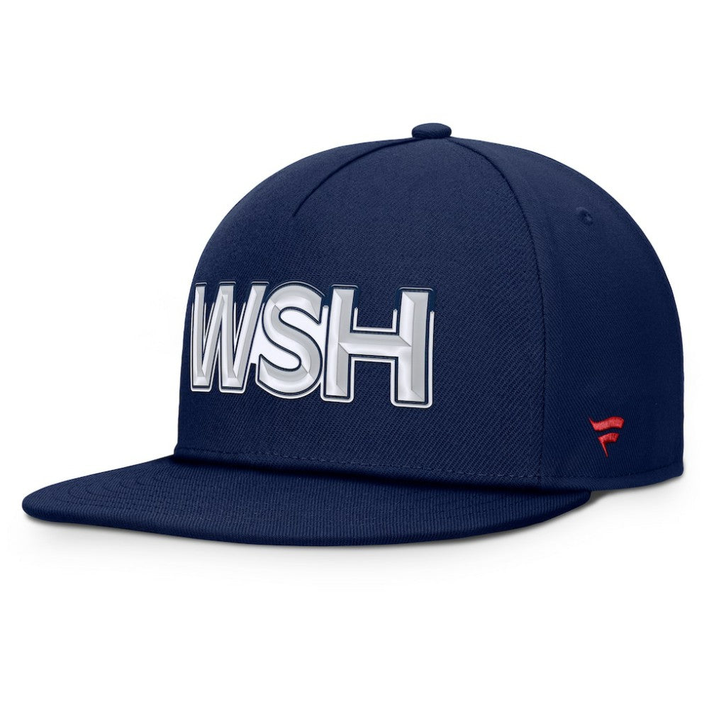 Washington Capitals Fanatics Authentic Pro Rink Team Code Snapback Hat - Navy - NHL
