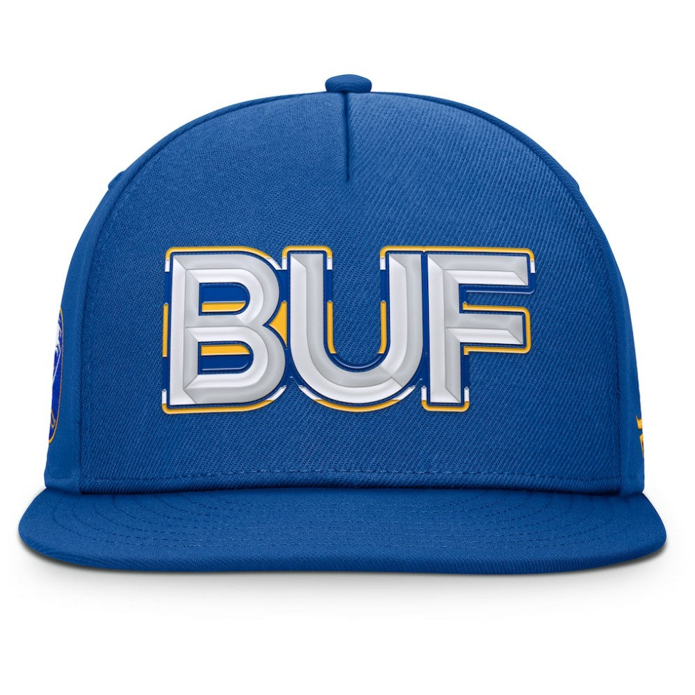 Buffalo Sabres Fanatics Authentic Pro Rink Team Code Snapback Hat - Royal - NHL