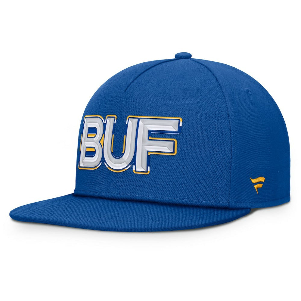 Buffalo Sabres Fanatics Authentic Pro Rink Team Code Snapback Hat - Royal - NHL
