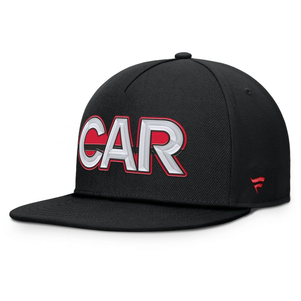 Carolina Hurricanes Fanatics Authentic Pro Rink Team Code Snapback Hat - Black - NHL