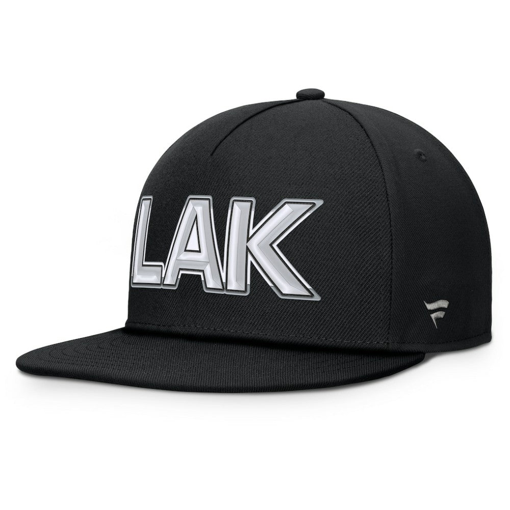 Los Angeles Kings Fanatics Authentic Pro Rink Team Code Snapback Hat - Black - NHL