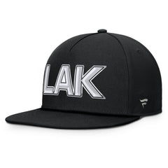 Los Angeles Kings Fanatics Authentic Pro Rink Team Code Snapback Hat - Black - NHL