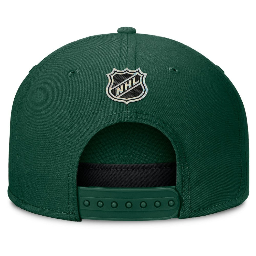 Minnesota Wild Fanatics Authentic Pro Rink Team Code Snapback Hat - Green - NHL