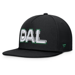 Dallas Stars Fanatics Authentic Pro Rink Team Code Snapback Hat - Black - NHL