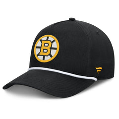 Boston Bruins Fanatics Authentic Pro Rink Roper A-Frame Adjustable Hat - Black - NHL