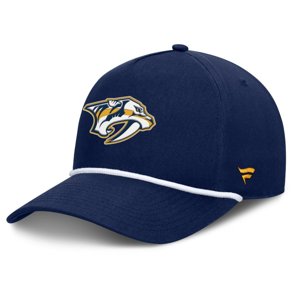 Nashville Predators Fanatics Authentic Pro Rink Roper A-Frame Adjustable Hat - Navy - NHL