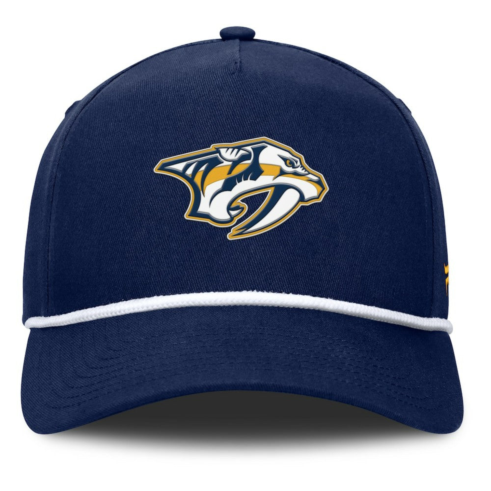 Nashville Predators Fanatics Authentic Pro Rink Roper A-Frame Adjustable Hat - Navy - NHL