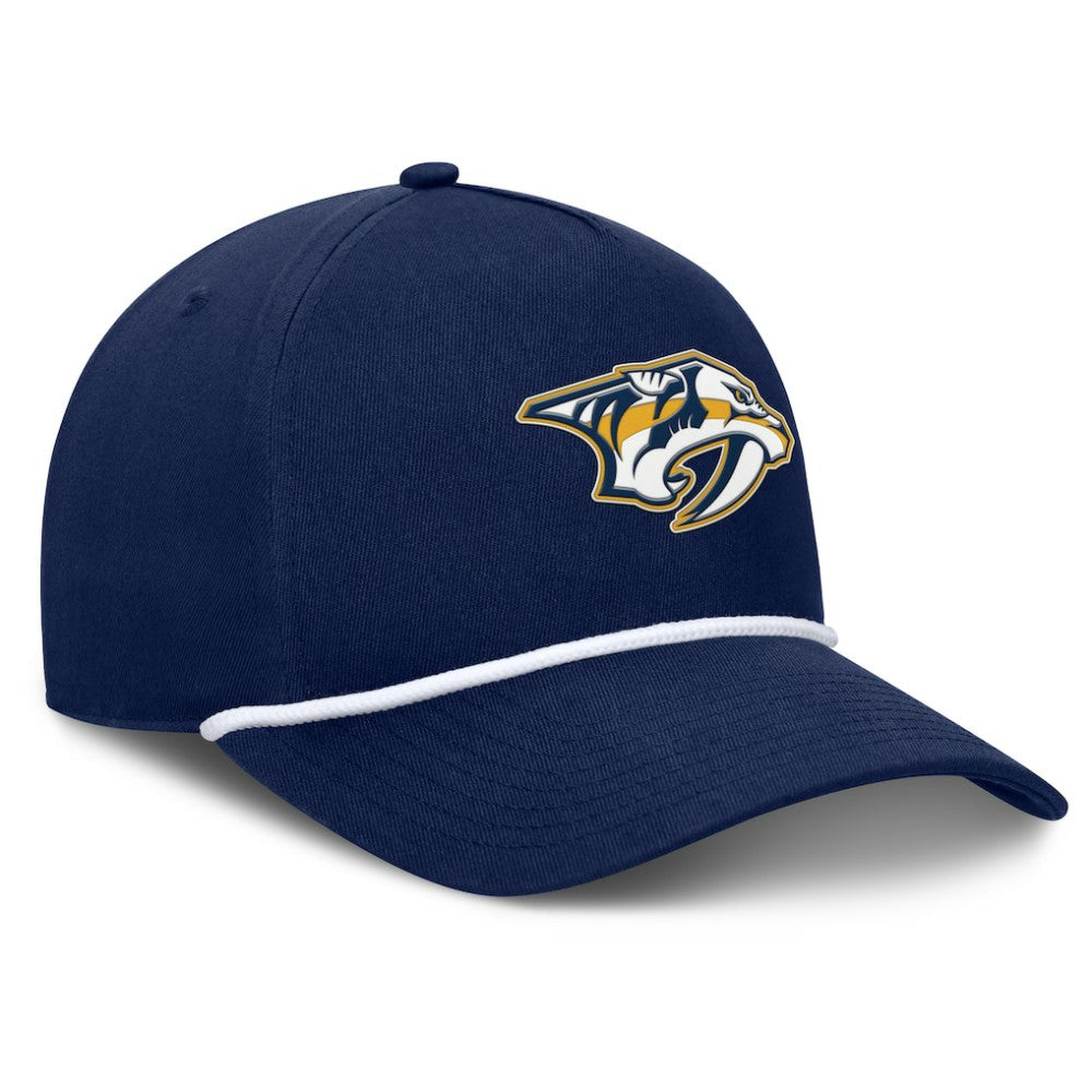 Nashville Predators Fanatics Authentic Pro Rink Roper A-Frame Adjustable Hat - Navy - NHL
