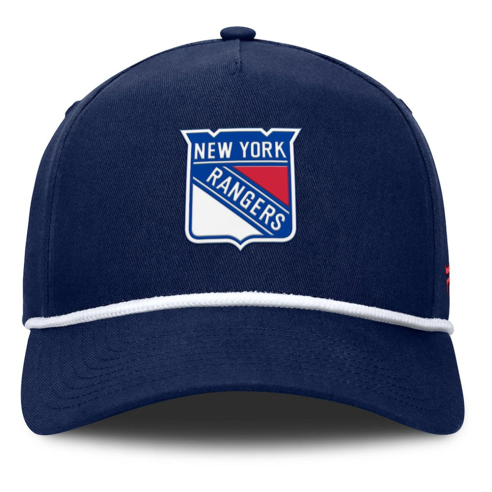New York Rangers Fanatics Authentic Pro Rink Roper A-Frame Adjustable Hat - Navy - NHL