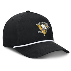 Pittsburgh Penguins Fanatics Authentic Pro Rink Roper A-Frame Adjustable Hat - Black - NHL