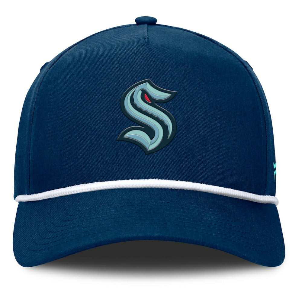 Seattle Kraken Fanatics Authentic Pro Rink Roper A-Frame Adjustable Hat - Deep Sea Blue - NHL