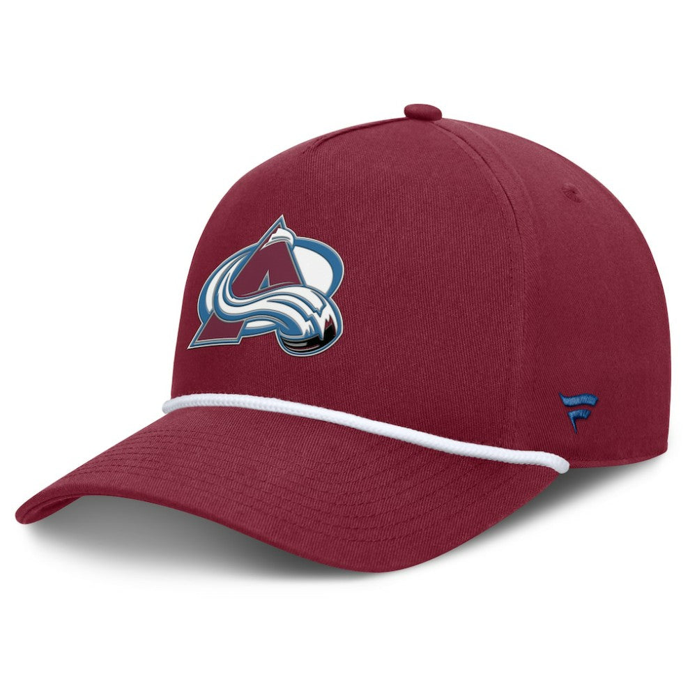 Colorado Avalanche Fanatics Authentic Pro Rink Roper A-Frame Adjustable Hat - Burgundy - NHL
