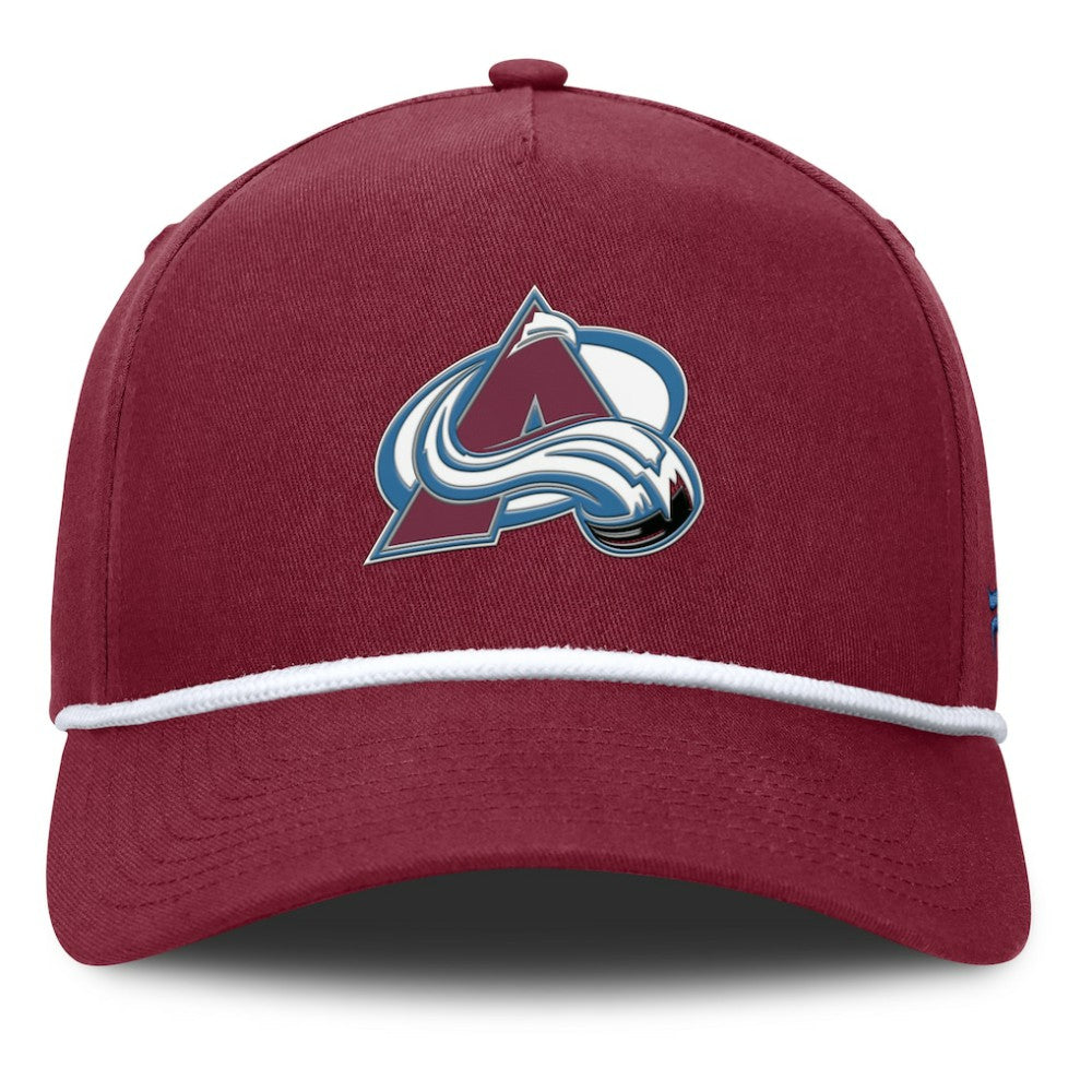 Colorado Avalanche Fanatics Authentic Pro Rink Roper A-Frame Adjustable Hat - Burgundy - NHL