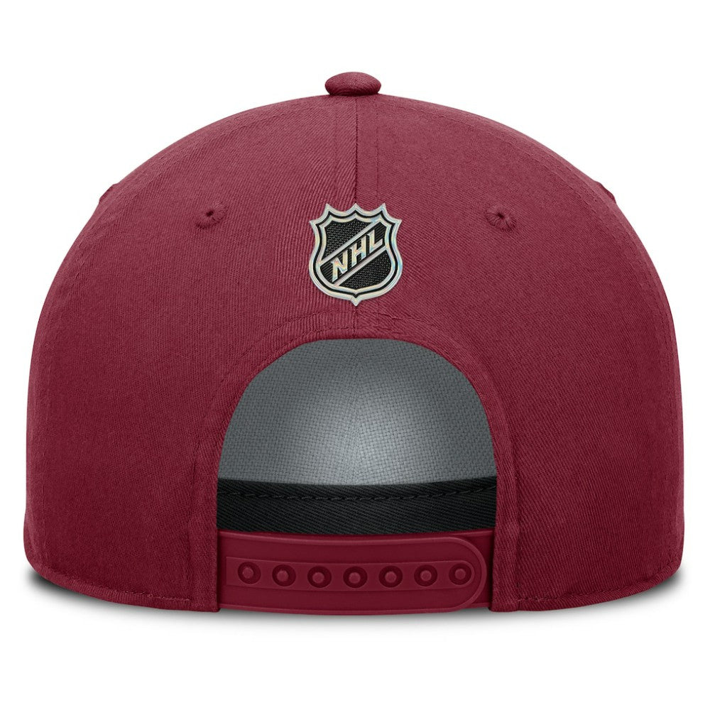 Colorado Avalanche Fanatics Authentic Pro Rink Roper A-Frame Adjustable Hat - Burgundy - NHL