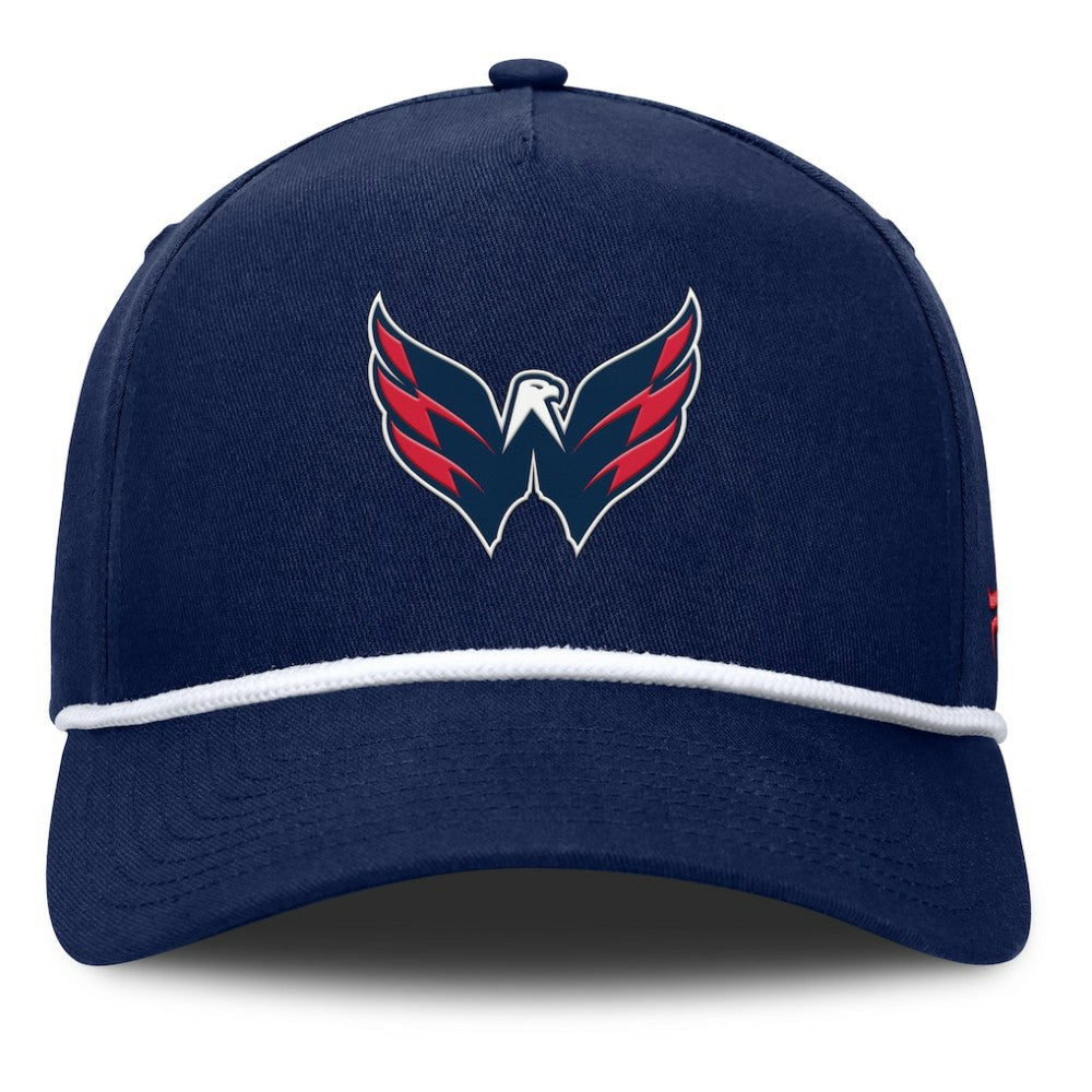 Washington Capitals Fanatics Authentic Pro Rink Roper A-Frame Adjustable Hat - Navy - NHL