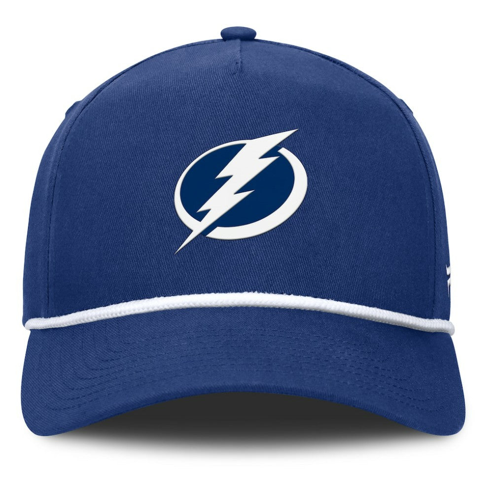 Tampa Bay Lightning Fanatics Authentic Pro Rink Roper A-Frame Adjustable Hat - Blue - NHL
