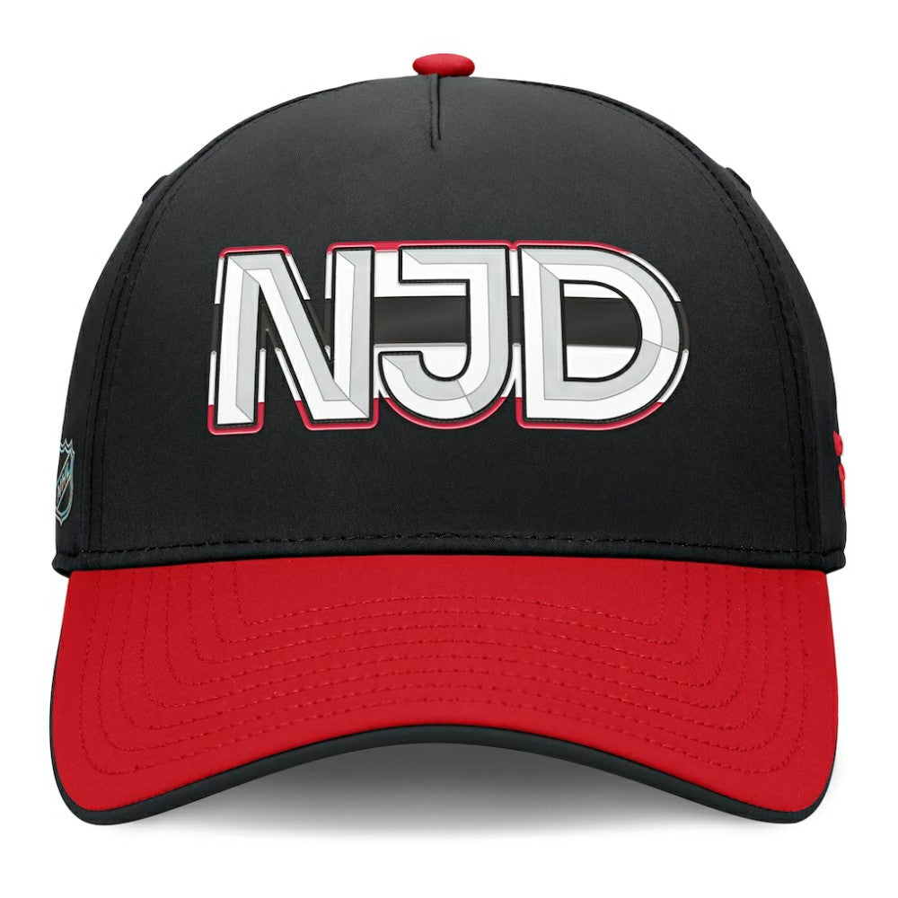 New Jersey Devils Fanatics Authentic Pro Rink Team Code Flex Hat - Black/Red - NHL