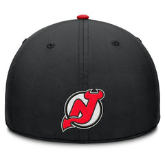 New Jersey Devils Fanatics Authentic Pro Rink Team Code Flex Hat - Black/Red - NHL