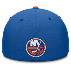New York Islanders Fanatics Authentic Pro Rink Team Code Flex Hat - Royal/Orange - NHL