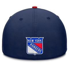 New York Rangers Fanatics Authentic Pro Rink Team Code Flex Hat - Navy/Red - NHL