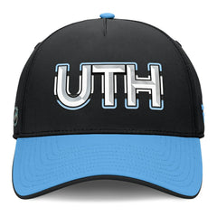 Utah Mammoth Fanatics Authentic Pro Rink Team Code Flex Hat - Black/Light Blue - NHL