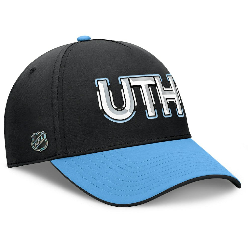 Utah Mammoth Fanatics Authentic Pro Rink Team Code Flex Hat - Black/Light Blue - NHL