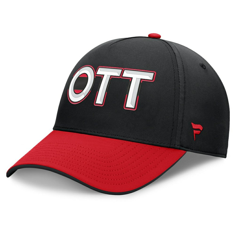 Ottawa Senators Fanatics Authentic Pro Rink Team Code Flex Hat - Black/Red - NHL