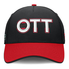 Ottawa Senators Fanatics Authentic Pro Rink Team Code Flex Hat - Black/Red - NHL