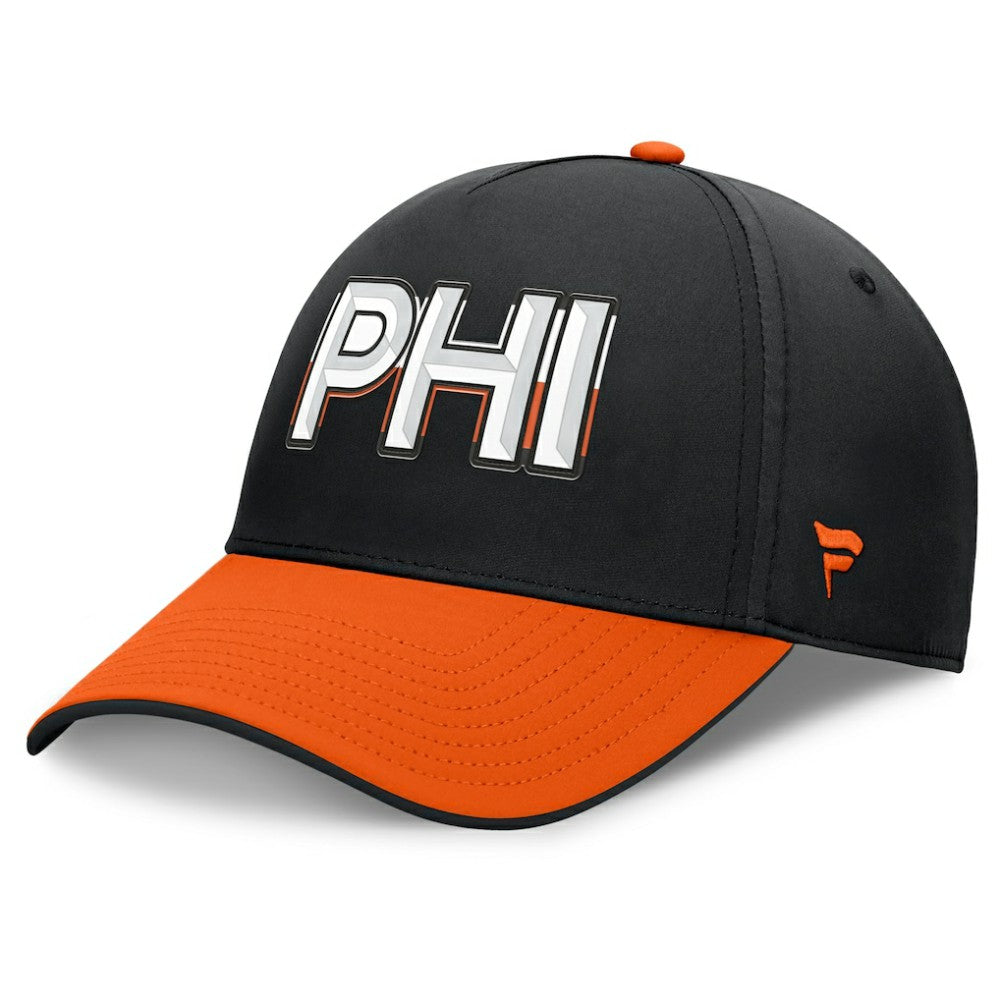 Philadelphia Flyers Fanatics Authentic Pro Rink Team Code Flex Hat - Black/Orange - NHL