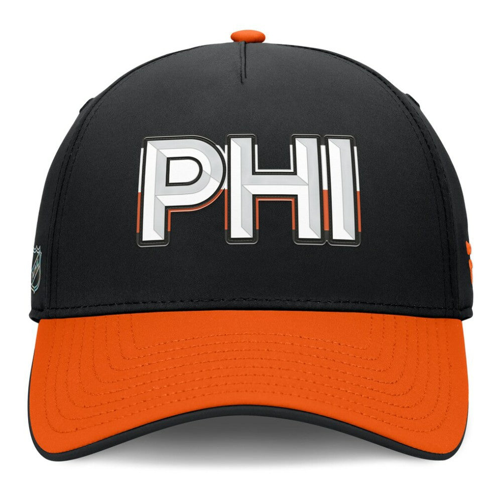 Philadelphia Flyers Fanatics Authentic Pro Rink Team Code Flex Hat - Black/Orange - NHL