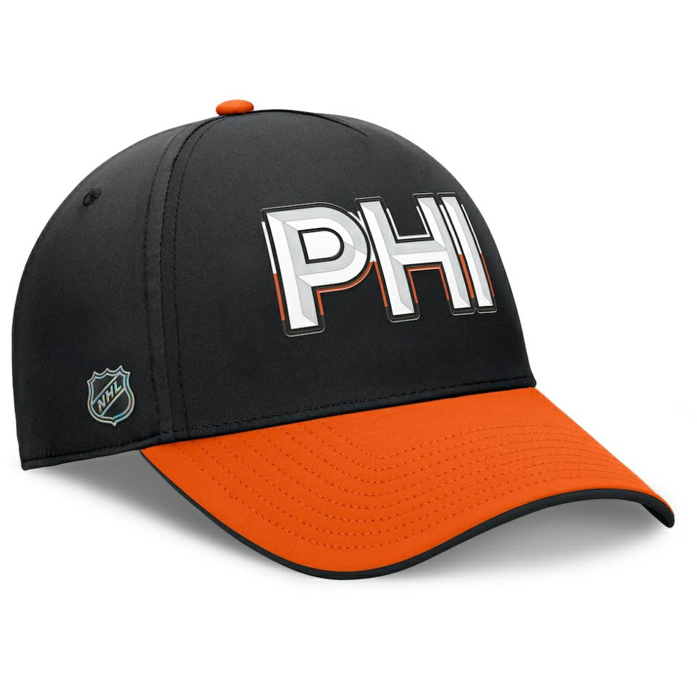 Philadelphia Flyers Fanatics Authentic Pro Rink Team Code Flex Hat - Black/Orange - NHL