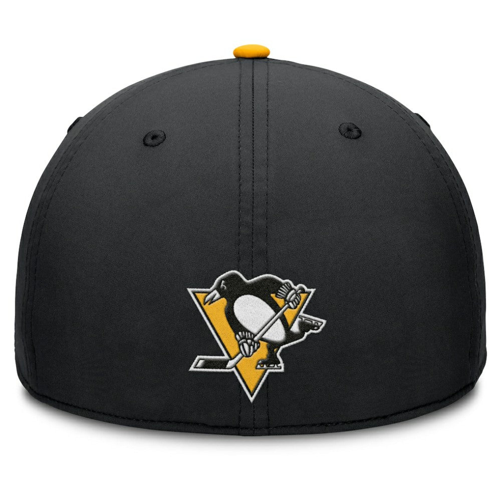 Pittsburgh Penguins Fanatics Authentic Pro Rink Team Code Flex Hat - Black/Gold - NHL