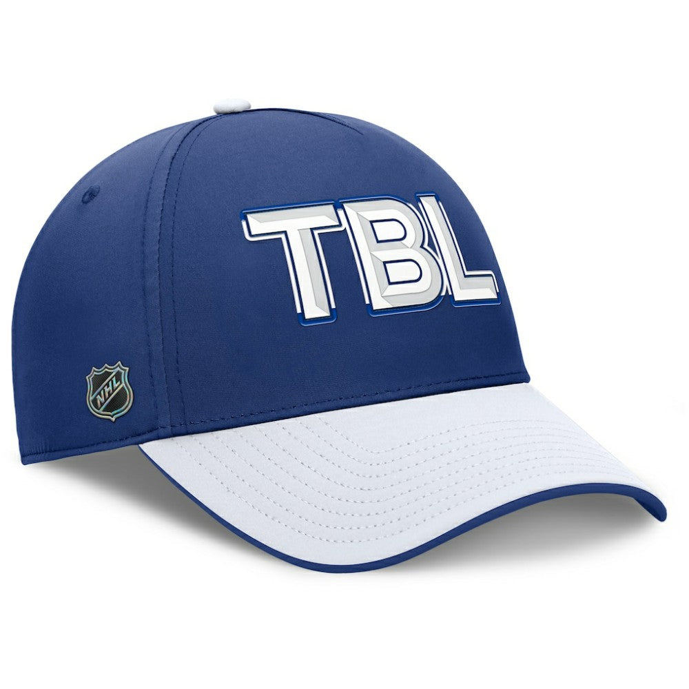 Tampa Bay Lightning Fanatics Authentic Pro Rink Team Code Flex Hat - Blue/White - NHL