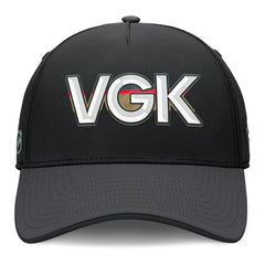 Vegas Golden Knights Fanatics Authentic Pro Rink Team Code Flex Hat - Black/Charcoal - NHL