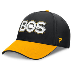 Boston Bruins Fanatics Authentic Pro Rink Team Code Flex Hat - Black/Gold - NHL