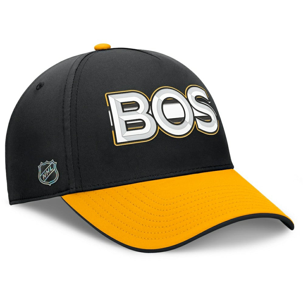 Boston Bruins Fanatics Authentic Pro Rink Team Code Flex Hat - Black/Gold - NHL