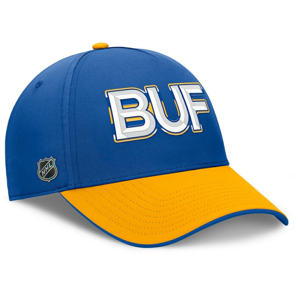 Buffalo Sabres Fanatics Authentic Pro Rink Team Code Flex Hat - Royal/Gold - NHL