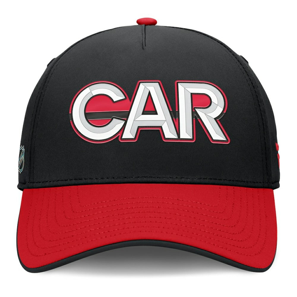 Carolina Hurricanes Fanatics Authentic Pro Rink Team Code Flex Hat - Black/Red - NHL