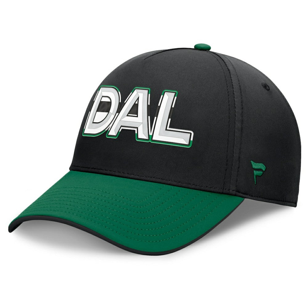 Dallas Stars Fanatics Authentic Pro Rink Team Code Flex Hat - Black/Kelly Green - NHL