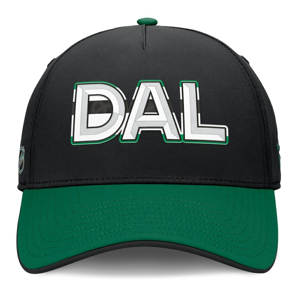 Dallas Stars Fanatics Authentic Pro Rink Team Code Flex Hat - Black/Kelly Green - NHL