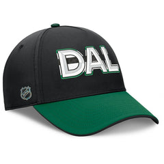 Dallas Stars Fanatics Authentic Pro Rink Team Code Flex Hat - Black/Kelly Green - NHL