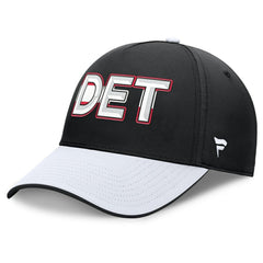 Detroit Red Wings Fanatics Authentic Pro Rink Team Code Flex Hat - Black/White - NHL